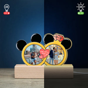 I Am Always With You, Custom Couple Photo 3D Led Light, Gift For Couple, Valentine's Gifts, Anniversary Celebrate - Led Night Light - GoDuckee