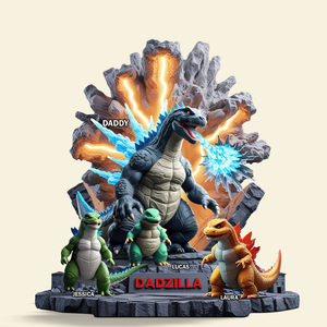 Majestic Dad Acrylic Plaque - Personalized Gift For Father 04QHPU100425 - Shaped Plaques - GoDuckee