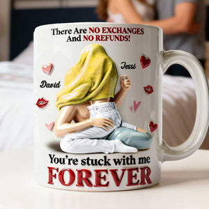 Playful Couple Coffee Mug – Personalized Gifts For Couple 04nalu090126 - Coffee Mug - GoDuckee