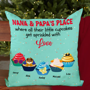 Grandparents Nana & Papa's Place 05nahn011123paqn Personalized Square Pillow - Pillow - GoDuckee
