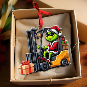 Personalized Gift For Forklift Operator Ornament, How The Forklift Driver Saved Christmas 02QHMH061124 - Ornament - GoDuckee