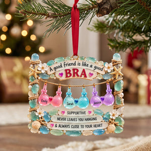 Besties Bra Acrylic Ornament - Personalized Gifts For Besties 01natn161026 - Ornament - GoDuckee
