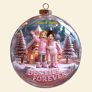 Girly Friendship Acrylic Ornament, Personalized Gifts For Besties 02qhtn131125mg - Ornament - GoDuckee