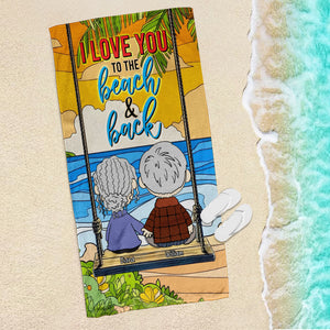 Personalized Gifts For Couple Beach Towel 03xqqn191224hg - Beach Towel - GoDuckee