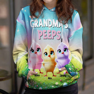 Personalized Gifts For Grandma 3d Shirt, Chick Peeps 01TGMH120225 - AOP Products - GoDuckee