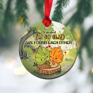 I'm So Glad We Found Each Other, Couple Gift, Personalized Ceramic Ornament, Gamer Couple Ornament, Christmas Gift 05NAHN061023 - Ornament - GoDuckee