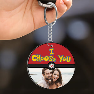 I Choose You Personalized Key Chain, Gift For Couple-3OHHN270623 - Keychains - GoDuckee