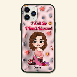 Personalized Gifts For Girl 3D Phone Case Knit Lover 042XQMH260724HH - Phone Case - GoDuckee