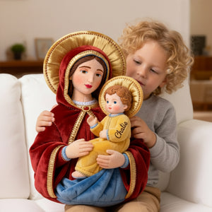 Blessed Virgin Mary Faith Pillow - Personalized Gifts For Christian 04OHLU221225 - Pillow - GoDuckee