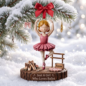 Ballet Girl Acrylic Ornament - Personalized Christmas Gifts For Ballet Lovers 03nalu100926 - Ornament - GoDuckee