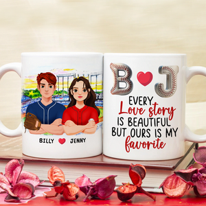 Personalized Gifts For Baseball Lover Couple Coffee Mug 01xqpu171024hg - Coffee Mug - GoDuckee