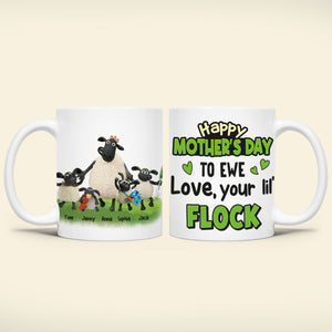 Personalized Gifts For Mom Coffee Mug Happy Mother's Day To Ewe Love, Your Lil' Flock 05qhtn150324 - Coffee Mugs - GoDuckee