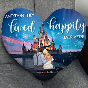 Couple And Then They Lived Happily Ever After 03acdt141223 Custom Shape Pillow - Pillow - GoDuckee