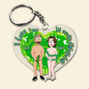 Personalized Gifts For Couple Keychain 01KADT230724HG - Keychains - GoDuckee