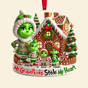 Personalized Gifts For Grandma Acrylic Ornament, My Grandkids Stole My Heart 04tgdt221124 - Ornament - GoDuckee