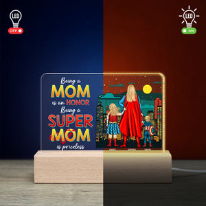 Personalized Gifts For Mom LED Light Being A Mom Is An Honor 03toqn040324pa - Led Lights - GoDuckee