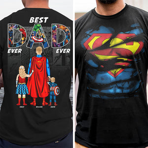 Personalized Gifts For Dad Shirt Best Dad Ever 032acqn140325pa-Homacus