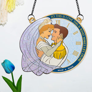 Personalized Gifts For Couple Suncatcher Ornament 01xqpu170624 This Is Love - Ornament - GoDuckee