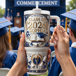 Class Of 2026 Tumbler Handle - Personalized Graduation Gifts 04TYTN300426 - Tumbler Cup - GoDuckee
