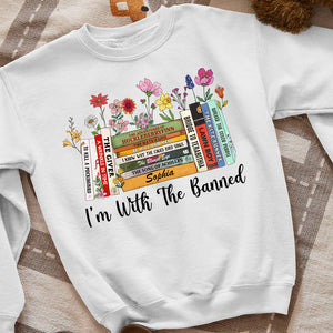 I'm With Banned Personalized Shirt - Gift For Book Lover - Shirts - GoDuckee