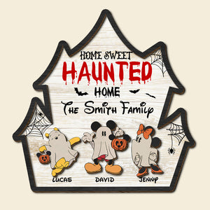 Personalized Gifts For Family Wood Sign 01xqtn150724 Halloween Party Boo Ghost Scary Cartoon - Wood Sign - GoDuckee