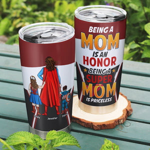 Personalized Gifts For Mom Tumbler Being A Mom Is An Honor 03toqn230324pa - Tumbler Cups - GoDuckee