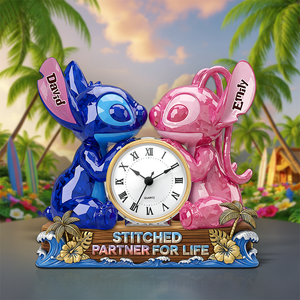 Partner For Life Desk Clock Plaque - Personalized Gifts For Couple 02ohpu060625 - Clock Plaques - GoDuckee