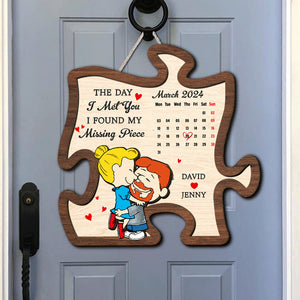 Personalized Gifts For Couple Wood Sign 02xqtn161224hg Found My Missing Piece - Wood Sign - GoDuckee