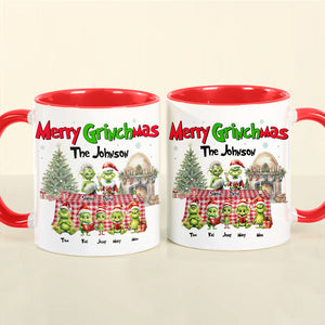 Merry Christmas, Personalized Accent Mug CC-02HTTN090923, Christmas Gift For Family - Coffee Mug - GoDuckee