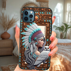 Owl Boho Spirit Girl Phone Case - Personalized Gifts For Her 04NALU200625 - Phone Case - GoDuckee