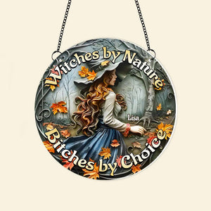 Personalized Halloween Gifts For Witch Lovers Suncatcher Ornament 02DGMH140924 - Ornament - GoDuckee