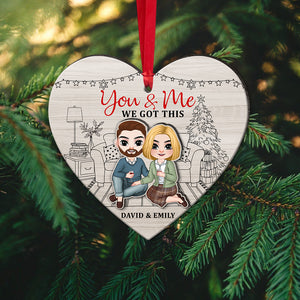 You & Me We Got This-Personalized Wood Ornament-05acqn020823hh - Ornament - GoDuckee