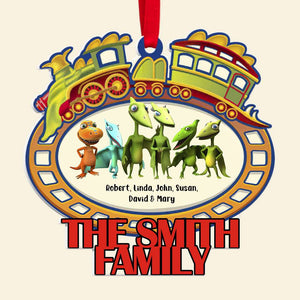 Dinosaur Family 05OHDT251123 Personalized Ornament, Gifts For Family - Ornament - GoDuckee