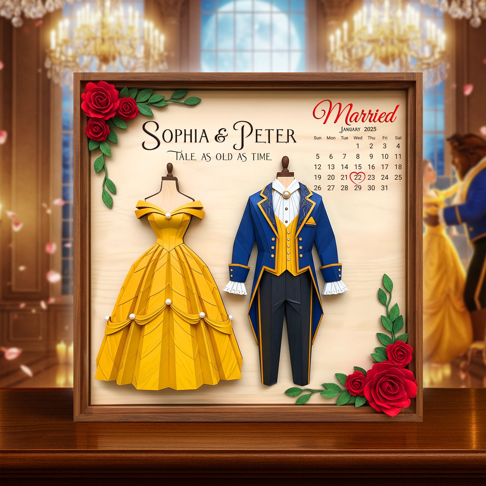 Dressed For Forever Acrylic Plaque - Personalized Married Gifts For Couple 02NALU240625 - Shaped Plaques - GoDuckee