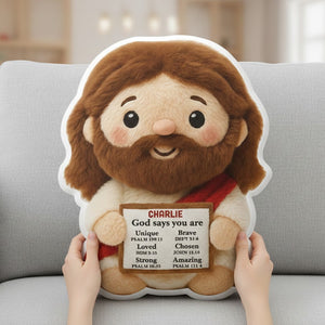 Jesus Custom Shape Pillow - Personalized Gifts For Jesus Lovers 05natn131125 - Pillow - GoDuckee