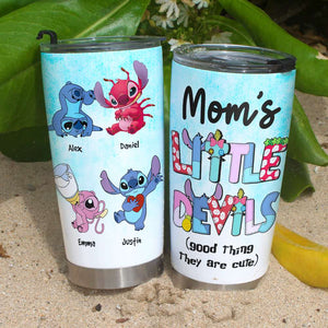 Personalized Gifts For Mom Tumbler Mom's Little Devils 01qhhn290124 - Tumbler Cups - GoDuckee