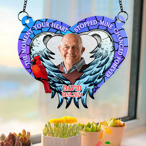 Custom Photo Gifts For Heaven Suncatcher Ornament 02ACDT240624 - Ornament - GoDuckee