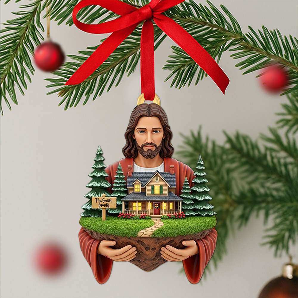 Blessed Family Christmas Ornament - Personalized Gift For Family 02TOLU130825 - Ornament - GoDuckee