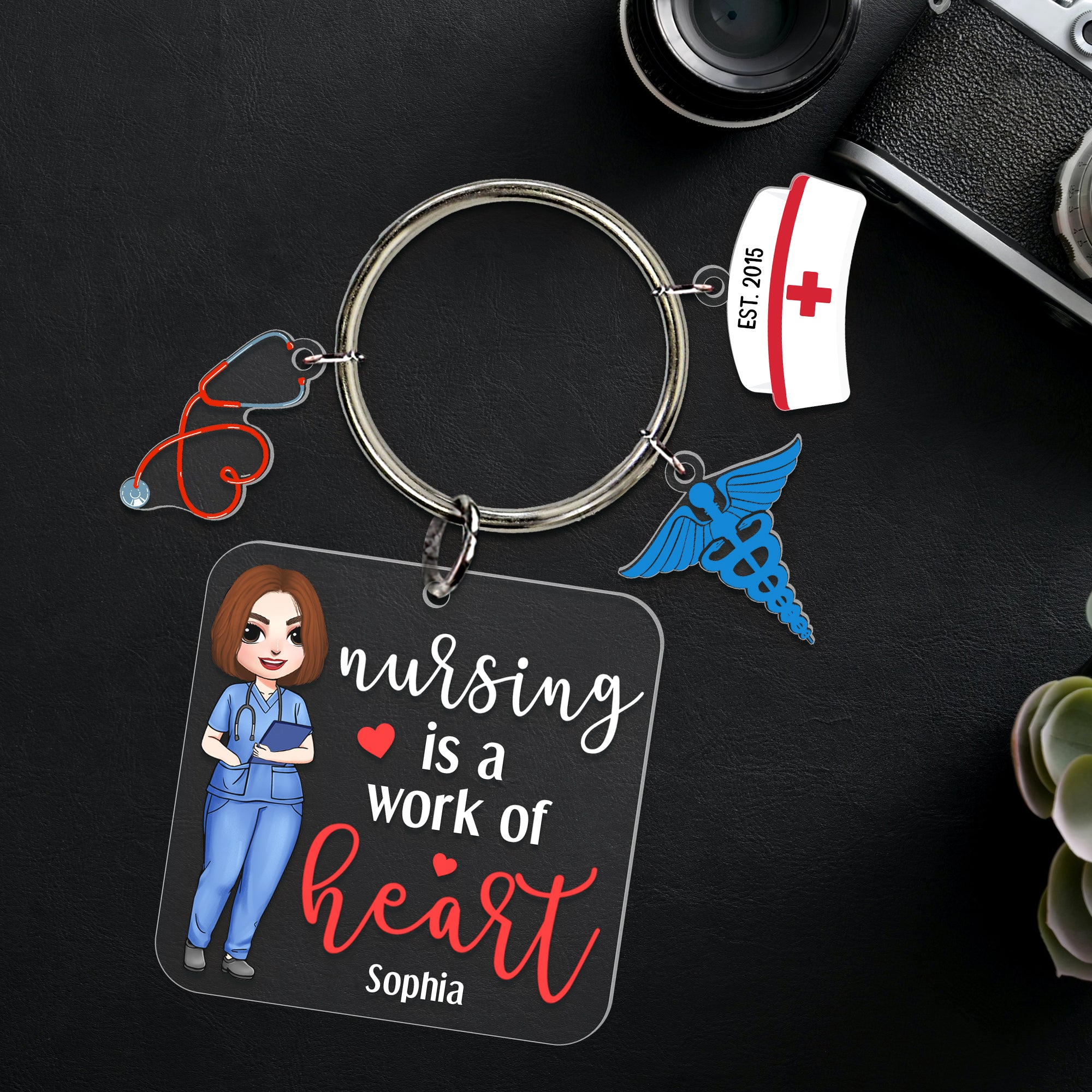 Personalized Gifts For Nurse Keychain 05pgqn210624hh - Keychains - GoDuckee