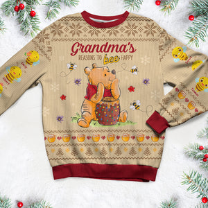 Personalized Gifts For Grandmas Christmas Ugly Sweater 04PGQN101024 - AOP Products - GoDuckee