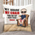 My House My Chair Personalized Funny Dad Square Pillow Gift For Dad - Pillow - GoDuckee