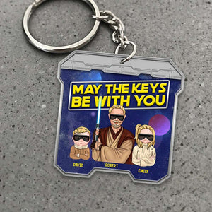 May The Keys Be With You 01DNQN300523TM Personalized Family Keychain - Keychains - GoDuckee