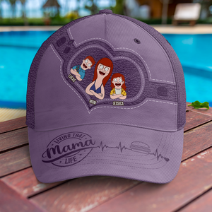 Personalized Gifts For Mom Classic Cap Living That Mama Life 01ohpu030325hg - Caps - GoDuckee