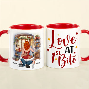 Love At First Bite, Personalized Mug, Naughty Gifts For Couple - Coffee Mug - GoDuckee