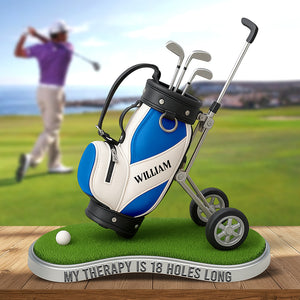 Golf Therapy Acrylic Plaque - Personalized Gifts For Golf Lovers 01ohqn260625 - Shaped Plaques - GoDuckee