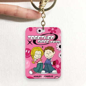 Personalized Gifts For Couple Keychain 01TODT070125HG