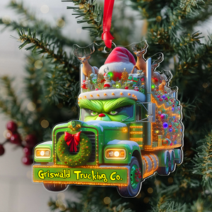 Personalized Gifts For Trucker Ornament, How The Trucker Saved Christmas 03QHPU041124 - Ornament - GoDuckee