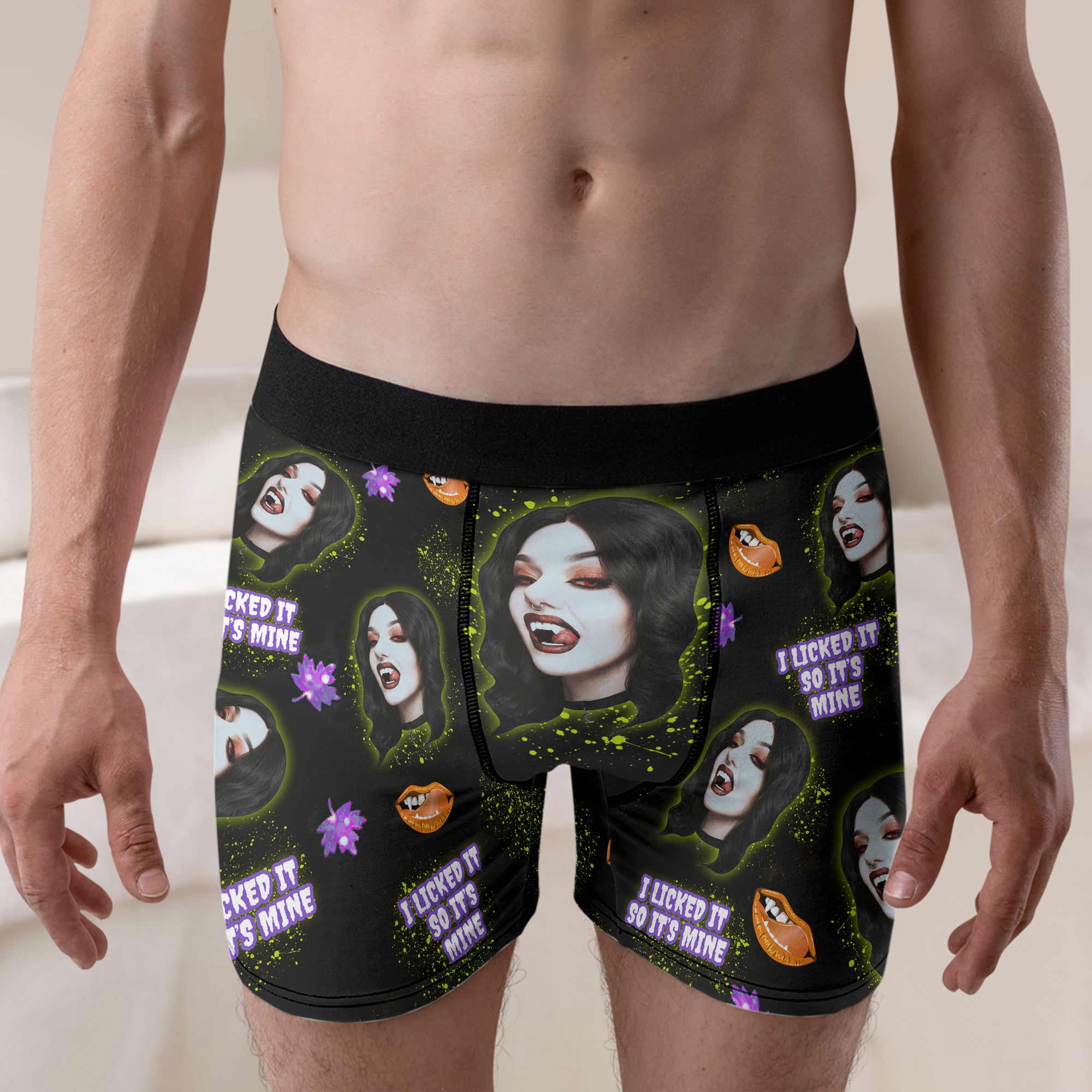 Custom Photo Gifts For Couple Boxer Halloween 04ACDT060824 - Boxer Briefs - GoDuckee