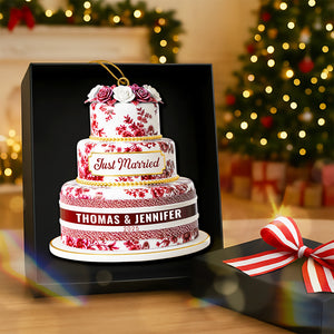 Personalized Gifts For Newlyweds Christmas Ornament 04pgqn260925 - Ornament - GoDuckee