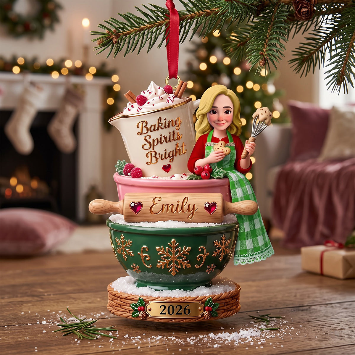 Baker’s Christmas Ornament - Personalized Gifts For Bakers 02totn250926 - Ornament - GoDuckee